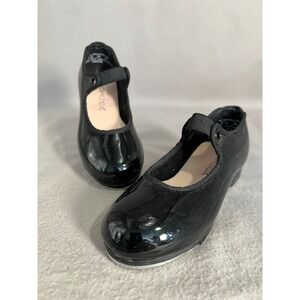 Capezio Jr. Tyette Tap Child Shoe Black Patent Leather Dance Mary Jane N625C 9M
